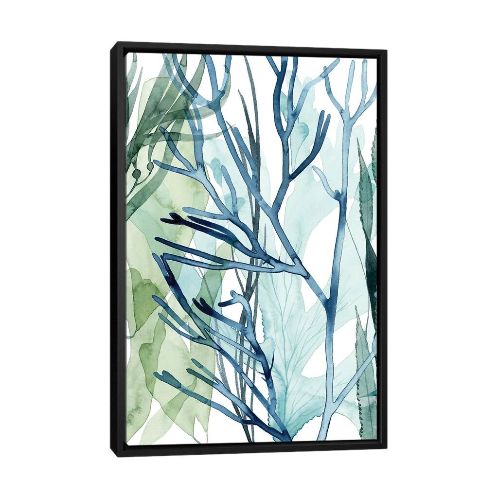 iCanvas "Sea Leaves II" by Grace Popp Framed Canvas Print