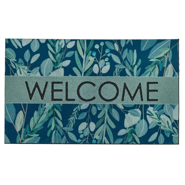 slide 2 of 6, Mohawk Home Peaceful Eucalyptus Sage Green All Weather Recycled Rubber Door Mat Sage Green