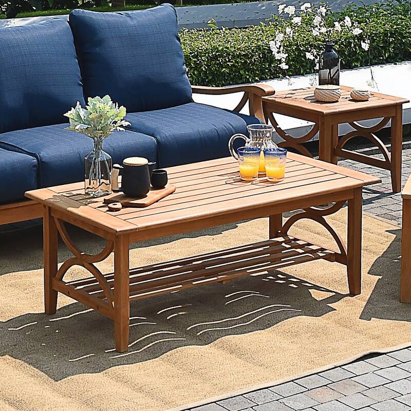 Cambridge Casual Lowell 5-piece Teak Wood Outdoor Conversation Set