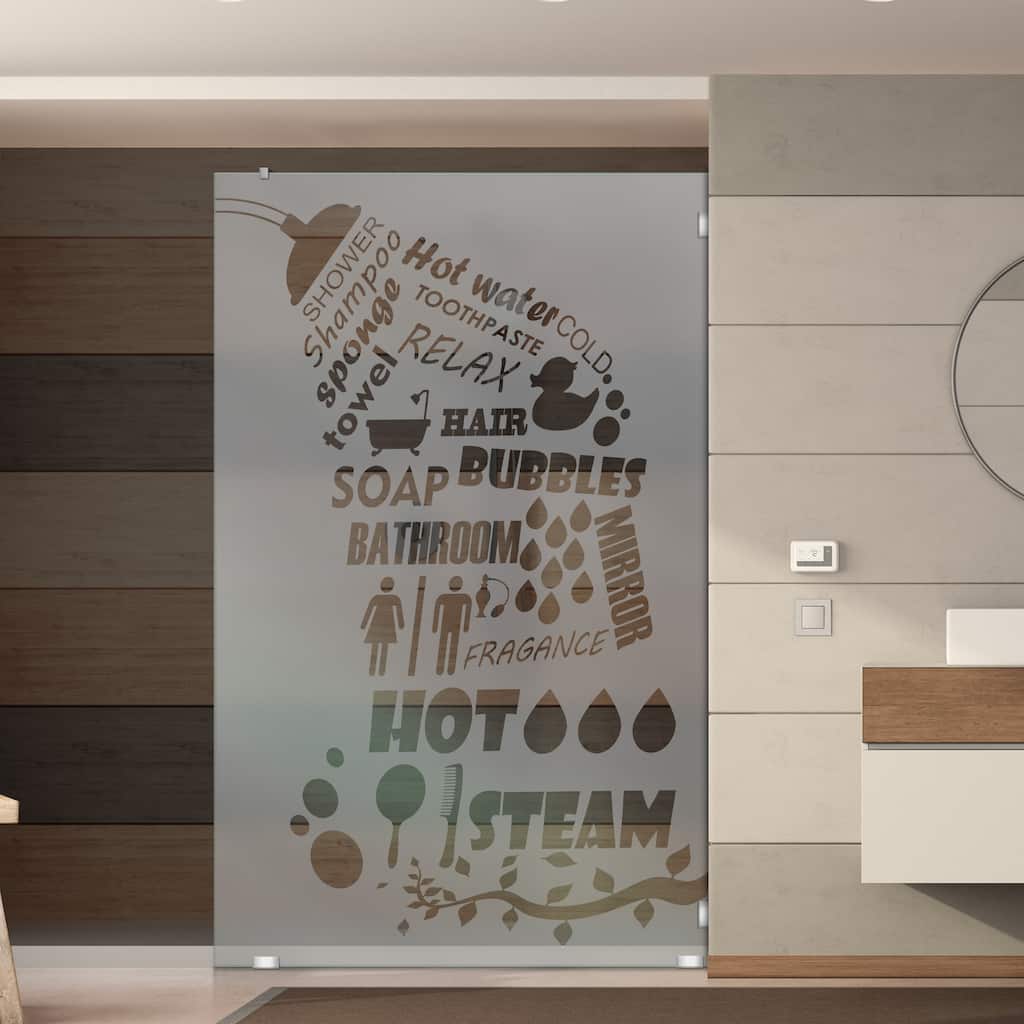 Frameless Fixed Shower Glass Panel