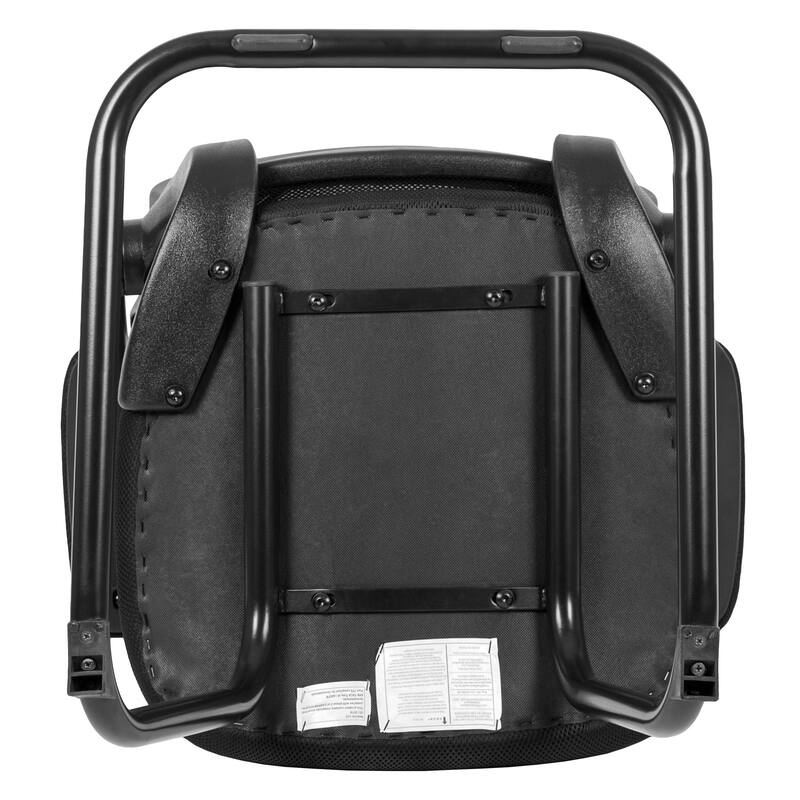 Mesh Sled Base Side Reception Chair with Flip-Up Arms