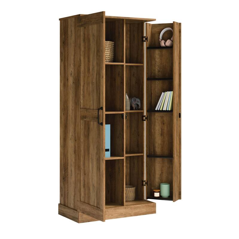 Double Deep Storage Cabinet - Rural Pine