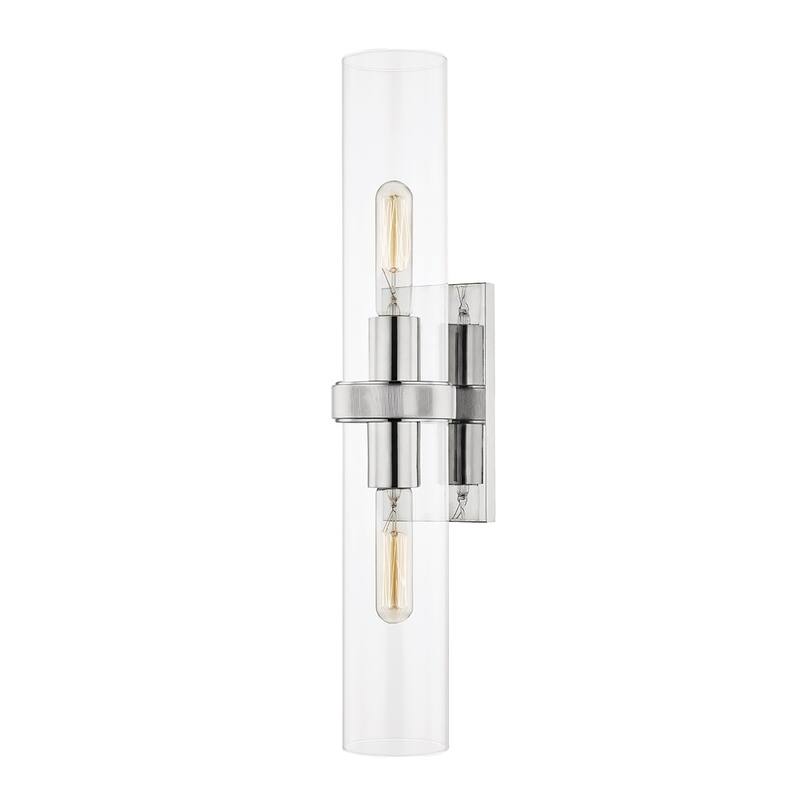 Hudson Valley Lighting Briggs 2 Light 23" Tall Wall Sconce - Polished Nickel