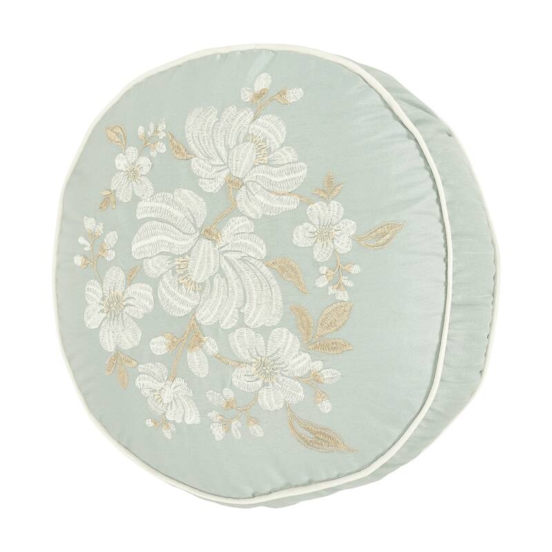 Royal Court Spring Garden Round Decorative Throw Pillow