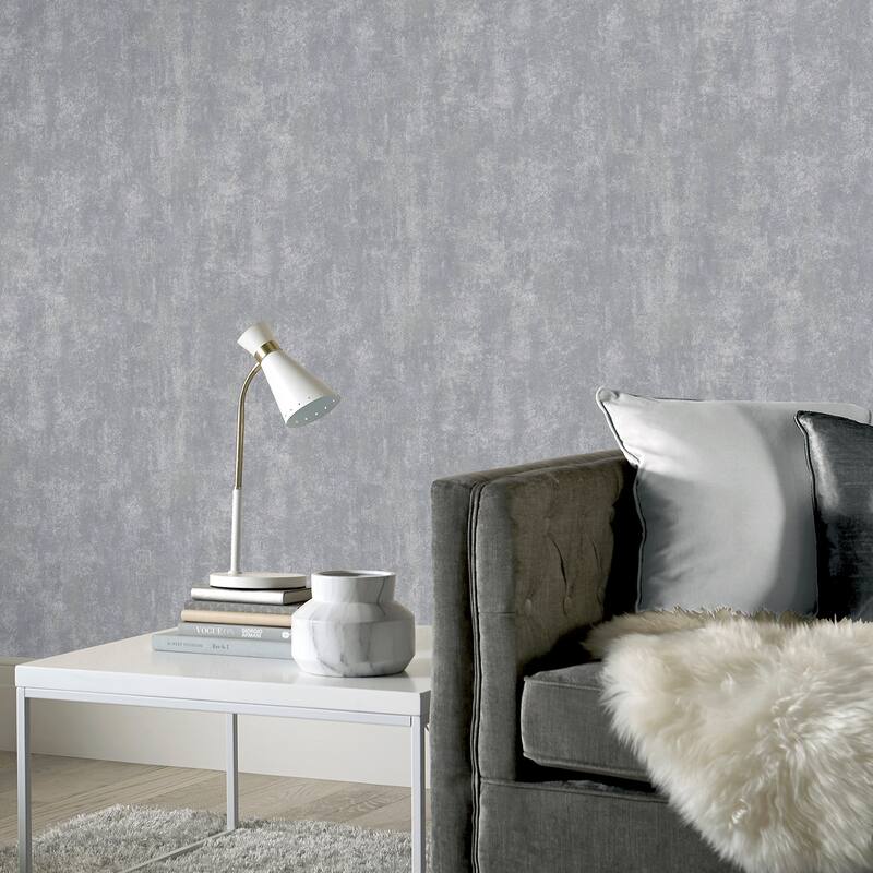 Arthouse Lloyd Pewter Stone Texture Wallpaper