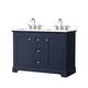 Option Dark Blue, Chrome Trim, White Quartz Top