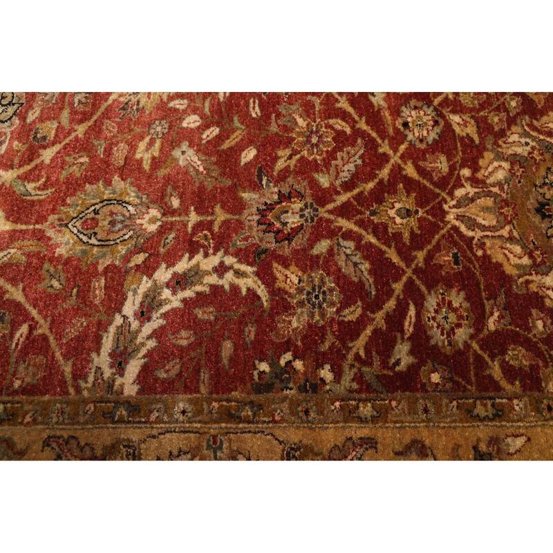 ECARPETGALLERY Hand-knotted Mirzapur Dark Copper Wool Rug - 6'2 x 9'2