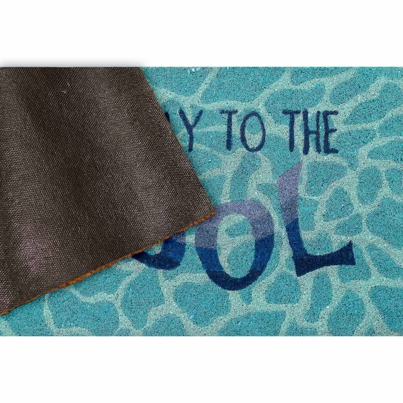 Liora Manne Natura This Way To The Pool Outdoor Mat Water