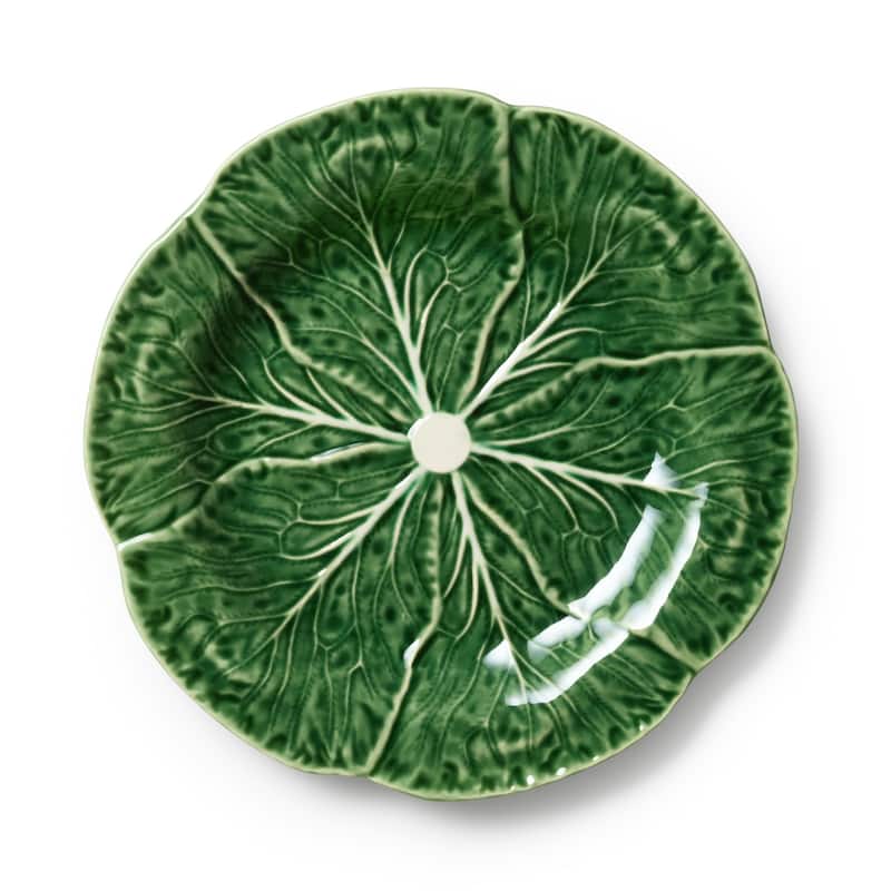 Certified International Le Jardin Set of 4 Cabbage 3-D Salad Plate 9" - 9"W x 9"D x 1"H