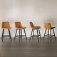 preview thumbnail 23 of 103, LUE BONA Modern Industrial Counter Stools Faux Leather Upholstered Counter Height Bar tools with Back