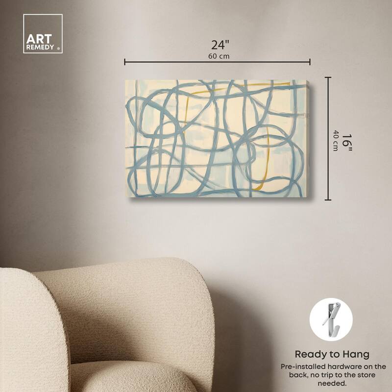 Unbroken Line II Canvas by Art Remedy, Gallery Wrapped