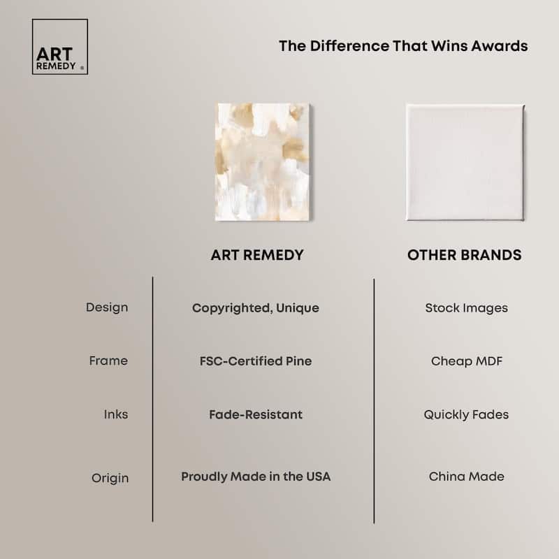 Beige and Cream I Canvas by Art Remedy, Gallery Wrapped