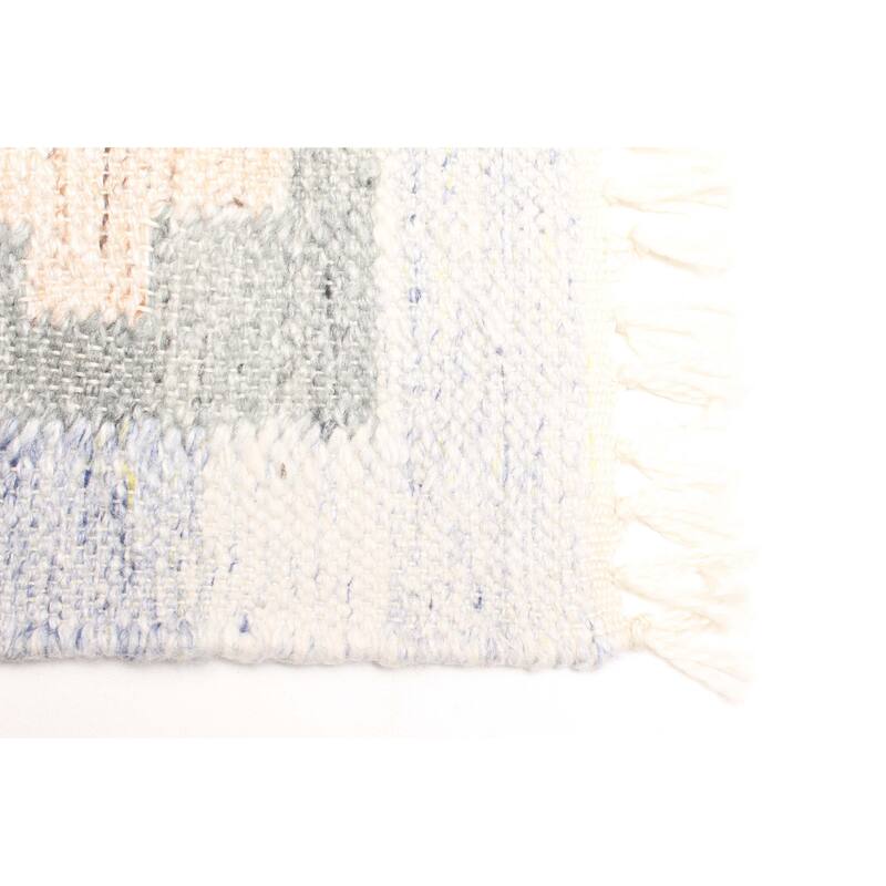 ECARPETGALLERY Flat-Weave Ankara FW Dark Grey Wool Kilim - 5'0 x 8'4