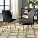 preview thumbnail 1 of 14, Abelone Contour Upholstered Dining Chairs (Set of 2) by iNSPIRE Q Modern