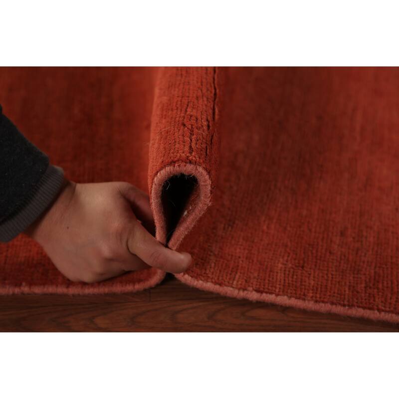 Modern Gabbeh Oriental Rug Hand-Knotted Foyer Wool Carpet - 2'7" x 5'11"