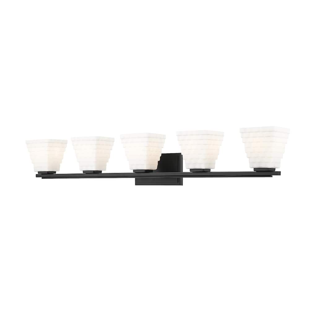 Z-Lite Annalise 5 Light Vanity - Matte Black