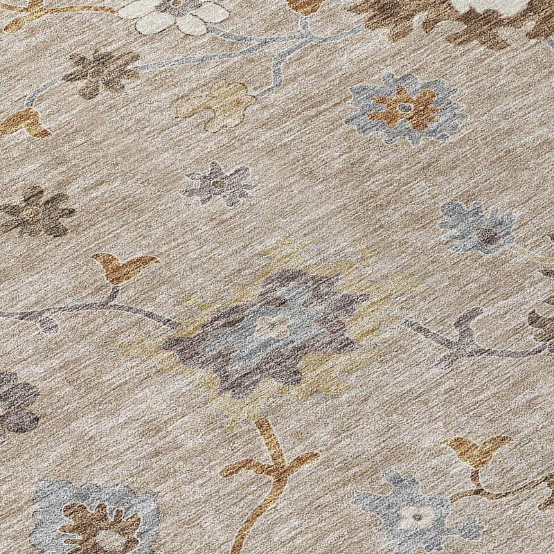 HomeRoots Floral Traditional Rectangle Outdoor Rug