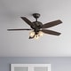 preview thumbnail 1 of 19, Hunter 52" Newsome Ceiling Fan with 3-Light LED Light Kit and Pull Chain - Traditional Premier Bronze