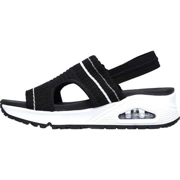 skechers engineered knit slingback sandals