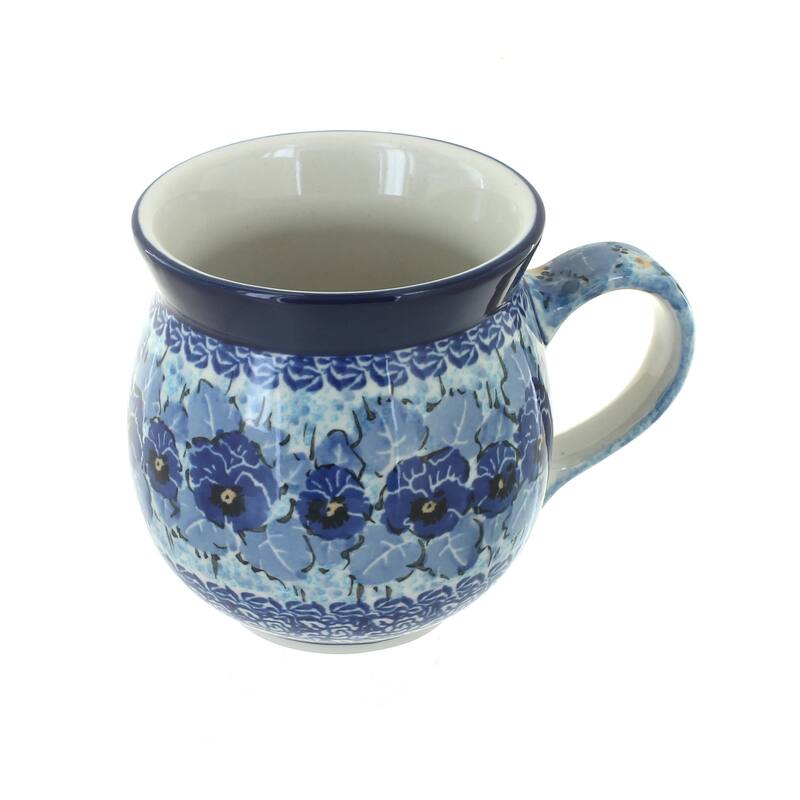 Blue Rose Polish Pottery Ceramika Artystyczna Bubble Mug - Joanna