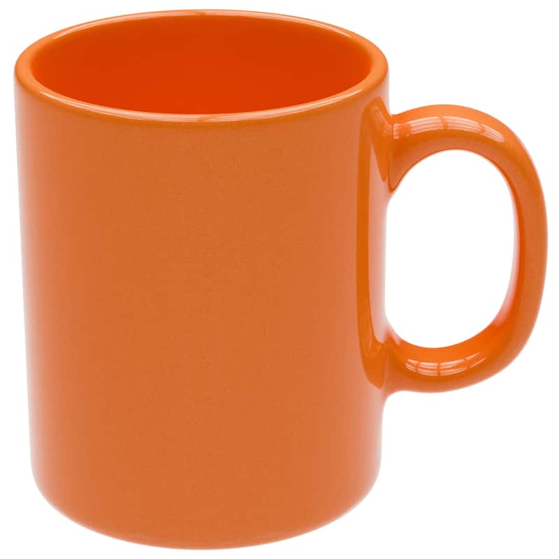 Omniware Teaz Cafe 11 oz Classic Mug - 3" D x 3.75" H - Orange