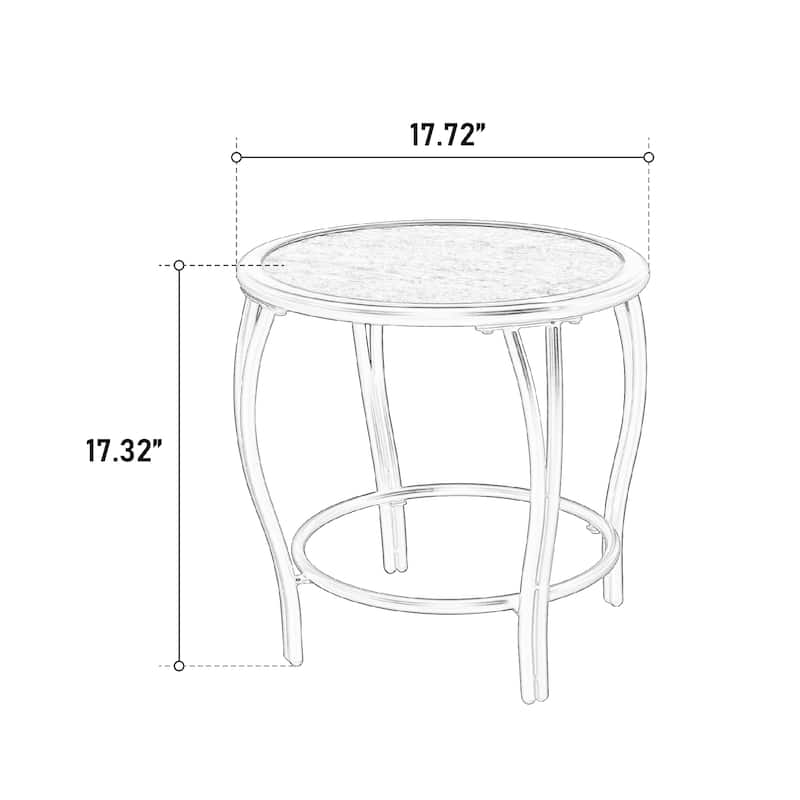 Outdoor Rattan Wicker Conversation Sets with Coffee Table (Set of 3)