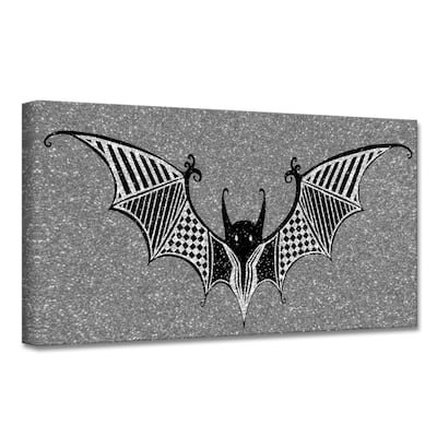 ChiChi Décor 'Glamoween Bat II' Halloween Canvas Wall Art
