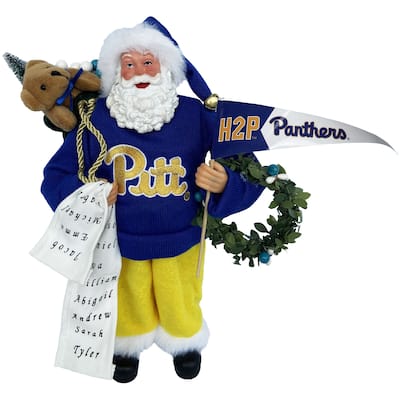 NCAA 12" University of Pittsburgh Proud Santa