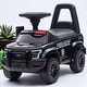 preview thumbnail 9 of 22, Kids Police Push Ride-On Car with PA System, Horn, Steering Wheel & Storage, Foot-to-Floor Sliding Toy for Ages 18-60 Months Black