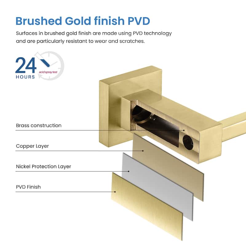 Cube 2-Piece Bathroom Hardware Set