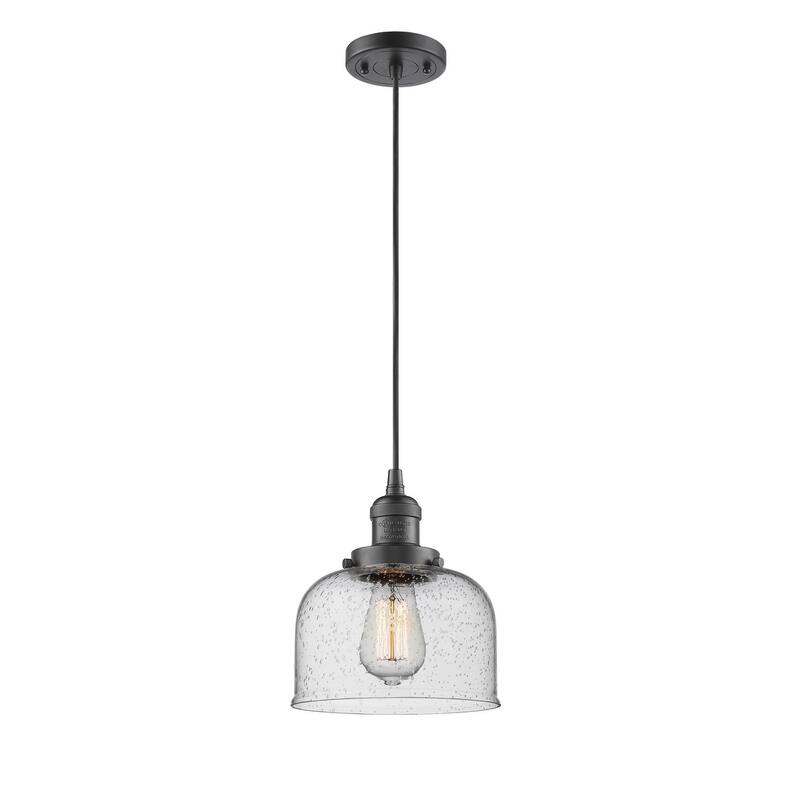 Innovations Lighting Large Bell 8" Wide Mini Pendant - Cord Suspension