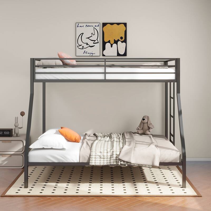 Alevera Metal Bunk Bed with Ladder