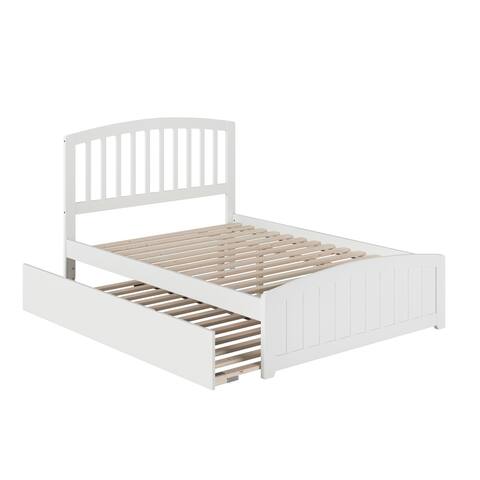 Richmond Full Bed with Footboard and Twin Trundle in White