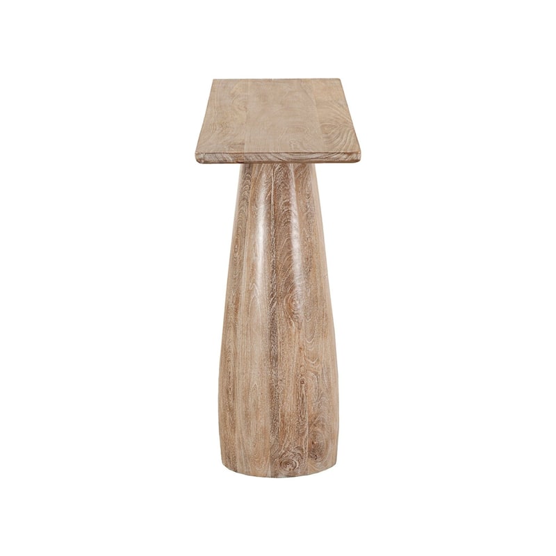 Kenzo 59" Mango Wood Console Table, Light Brown