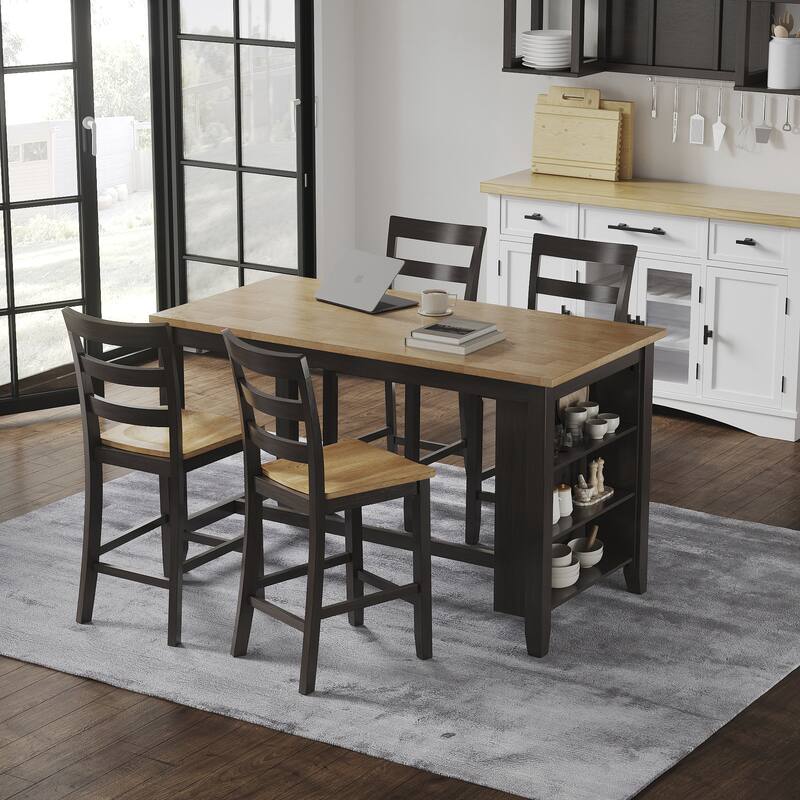 Signature Design by Ashley Gesthaven Counter Height Dining Table - 60" W x 30" D x 36" H