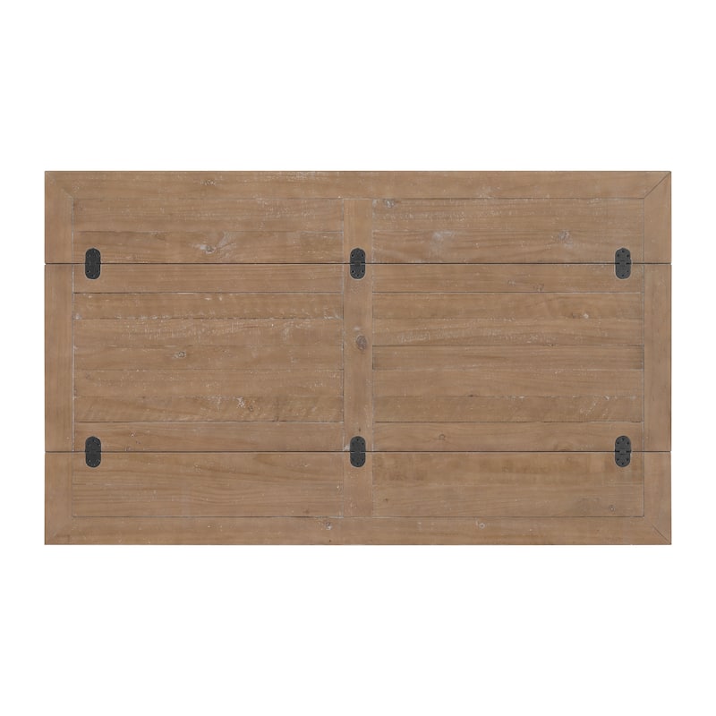 Napa 60" Solid Wood Pedestal Flip-top Sofa Console Table