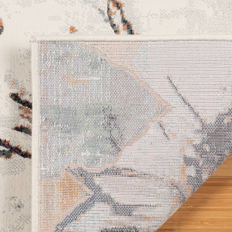 Gertmenian Blayne Polypropylene Modern Designer Geometric Floral Area Rug Collection