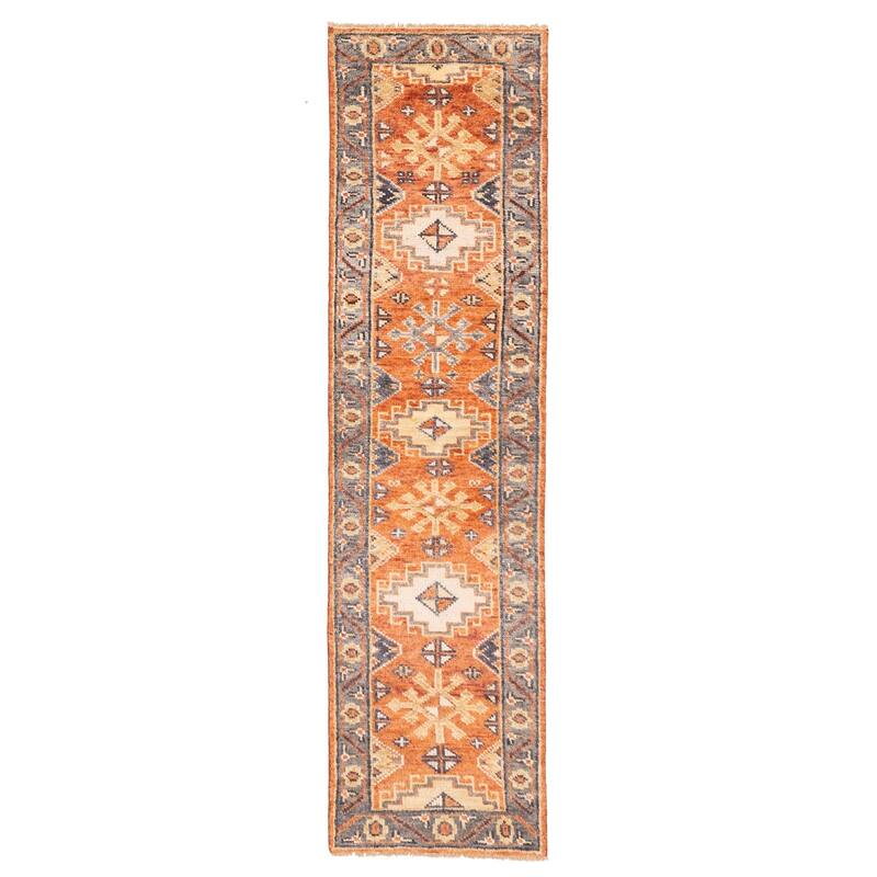 ECARPETGALLERY Hand-knotted Jules Serapi Dark Copper Wool Rug - 2'8 x 10'4