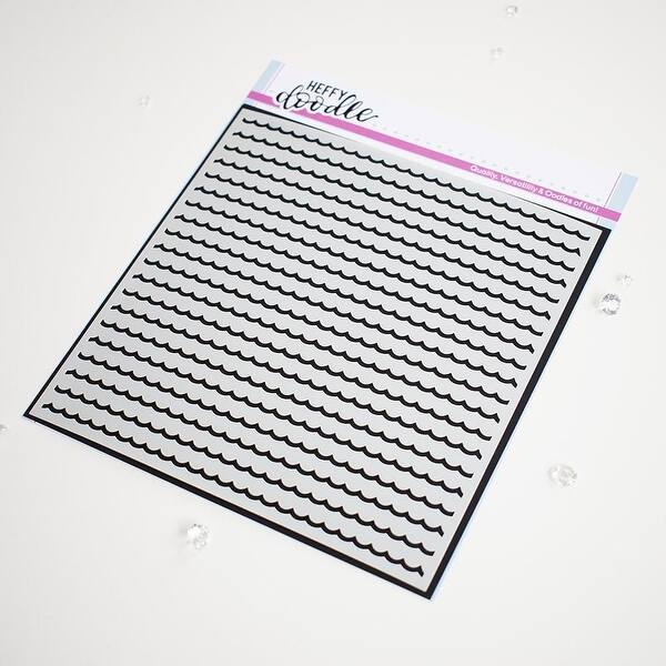 Tiny Waves Stencil - Medium - Bed Bath & Beyond - 33708636