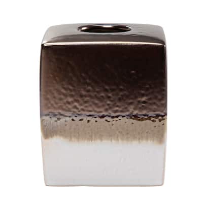 Paseo Road by HiEnd Accents Gilded Stoneware Tissue Box Cover, 1PC