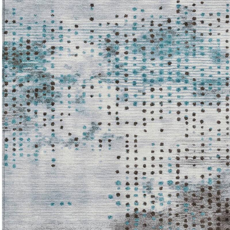HomeRoots Geometric Transitional Rectangle Outdoor Rug