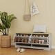 preview thumbnail 7 of 8, Shoe Storage Bench with 2 Flip Drawers and Adjustable Shelf for Entryway, Hallway