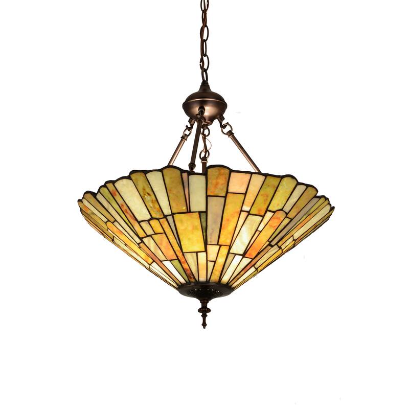 21 In. Wide DeLighta Jadestone Inverted Pendant