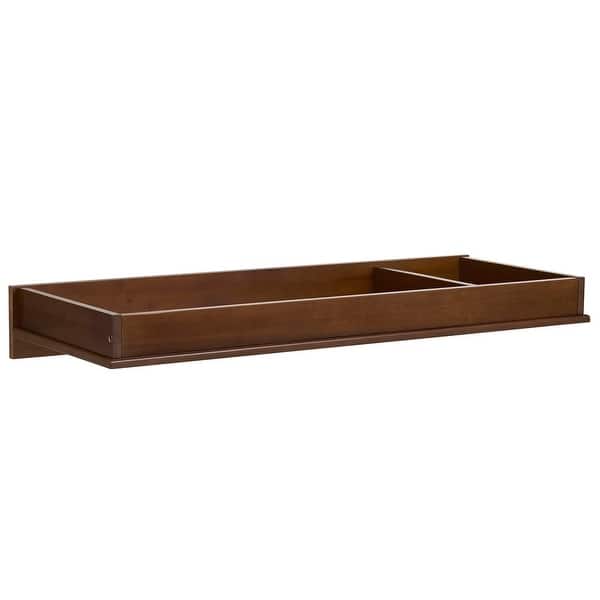 slide 2 of 6, Evolur I Modern Changing Tray in Walnut Walnut - Assembled
