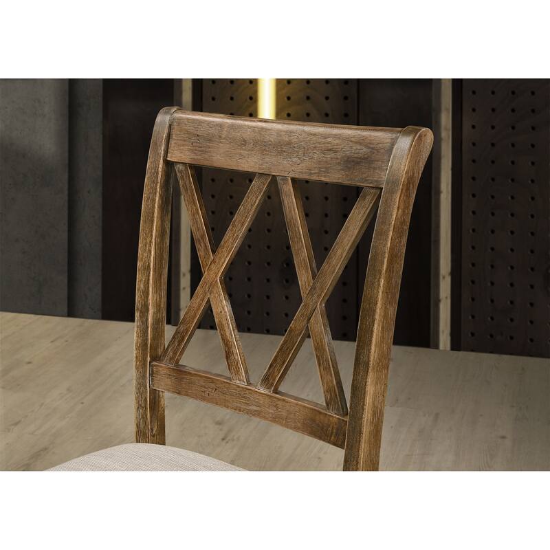 Fabric Upholstered Dining Chair Set of 2