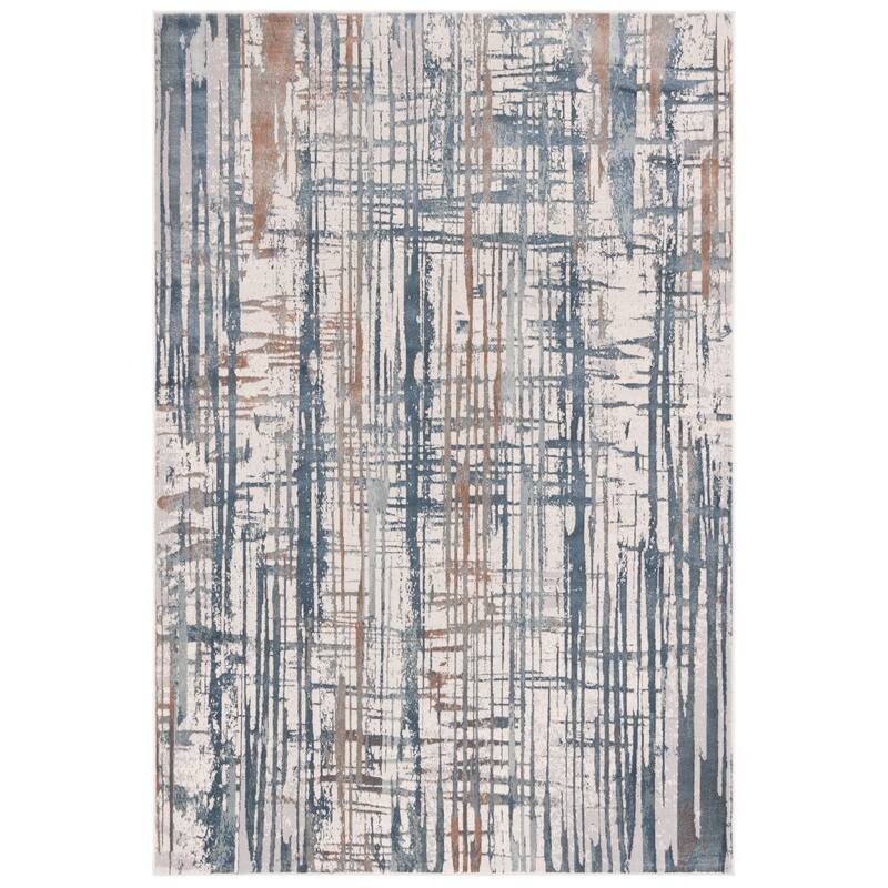 SAFAVIEH Noble Purvoleta Modern & Contemporary Oriental Polyester Rug - 5'1" x 7'6"