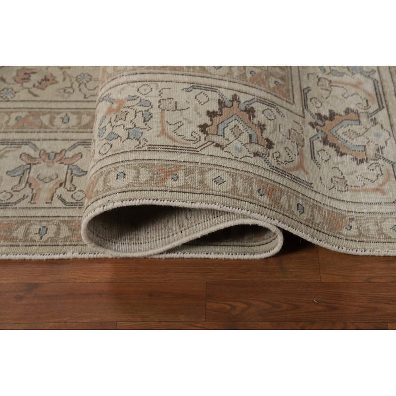 Floral Tabriz Persian Area Rug Traditional Handmade Wool Carpet - 8'0"x 10'7"