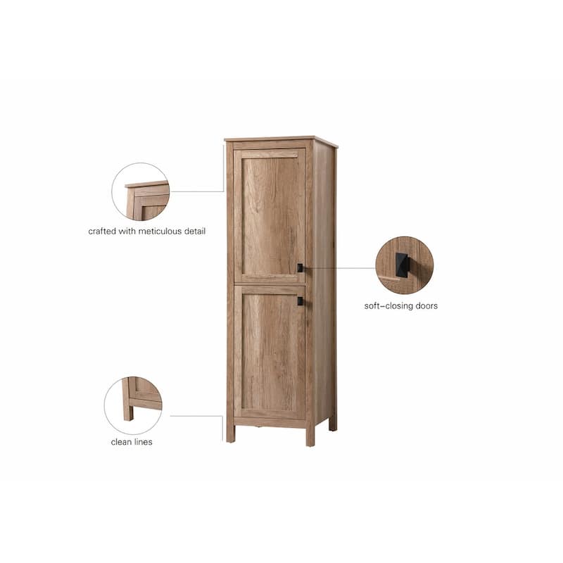 Indigo Home 20 Inch Bathroom Linen Storage Freestanding Cabinet - 20 x 22