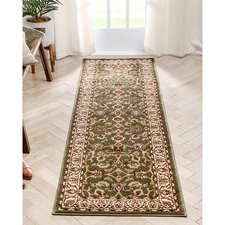 Well Woven Ariana Palace Green Runner Rug - 2' 3" x 7' 3"