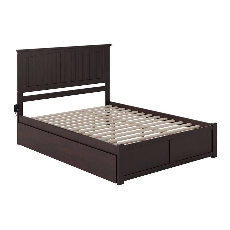 Nantucket Bed with Footboard and Twin Extra Long Trundle